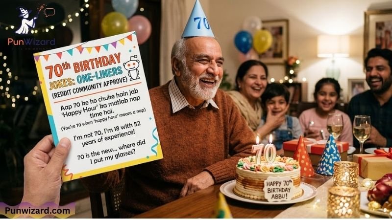 70th birthday jokes one liners reddit