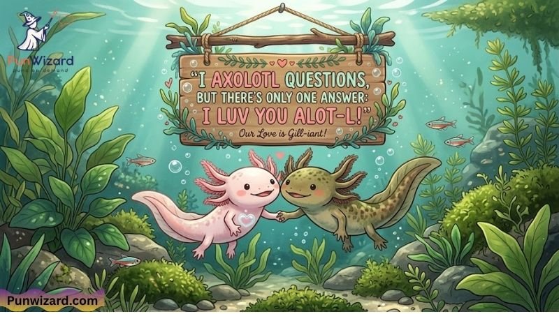 Axolotl Love Puns