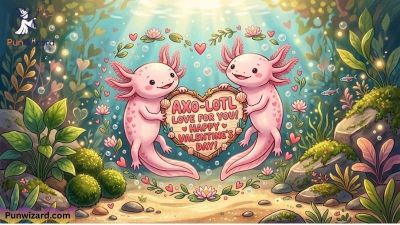 Axolotl Puns Valentines