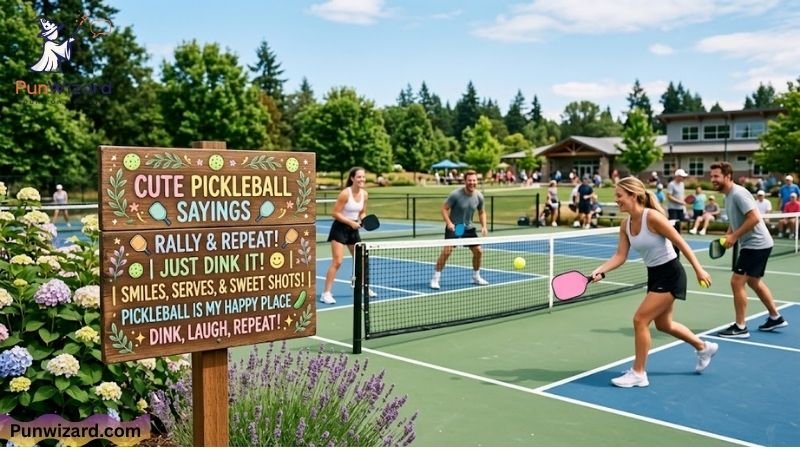 Cute Pickleball Sayings