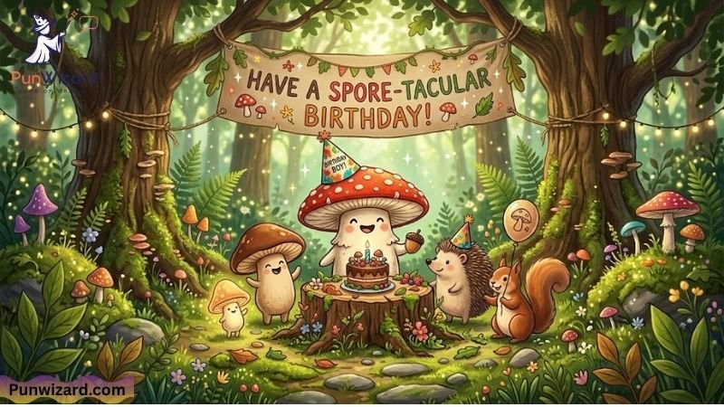 Mushroom Puns Birthday