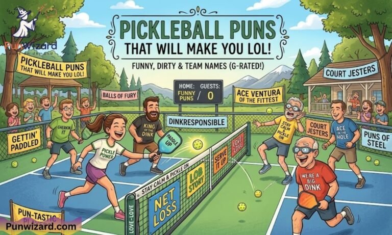 Pickleball Puns That Will Make You LOL (Funny, Dirty & Team Names