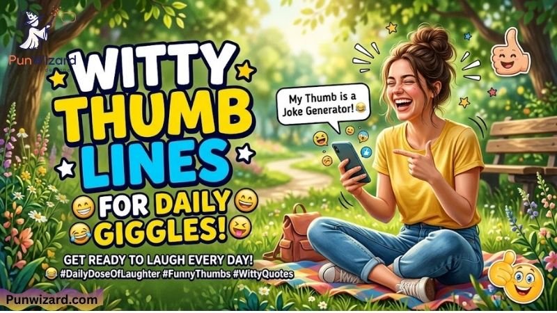 Witty Thumb Lines for Daily Giggles