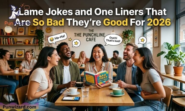 Lame Jokes and One Liners That Are So Bad They’re Good For 2026